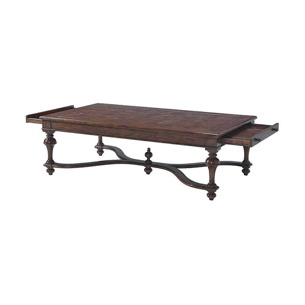 William and Mary Parquetry Coffee Table - English Georgian America