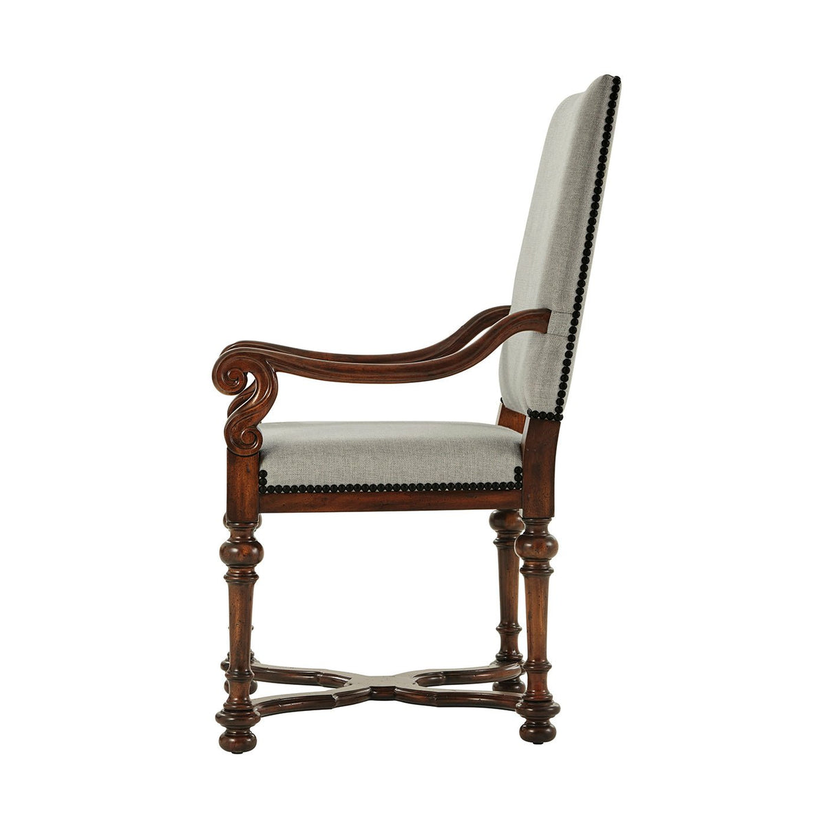 William and Mary Upholstered Armchair - English Georgian America