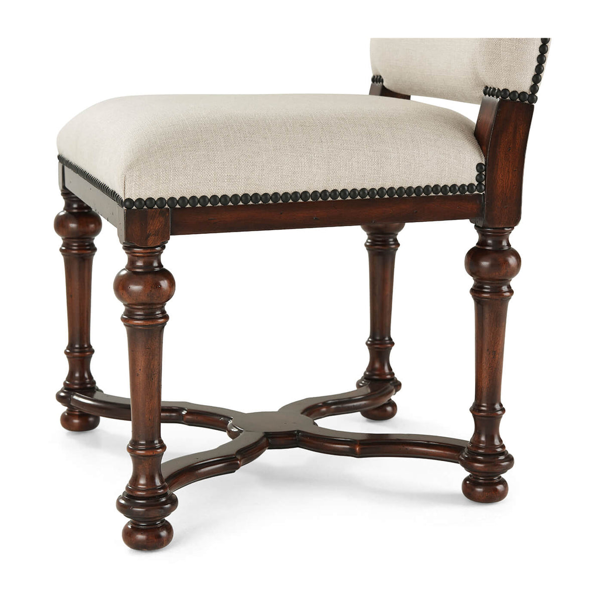William and Mary Upholstered Dining Side Chair - English Georgian America