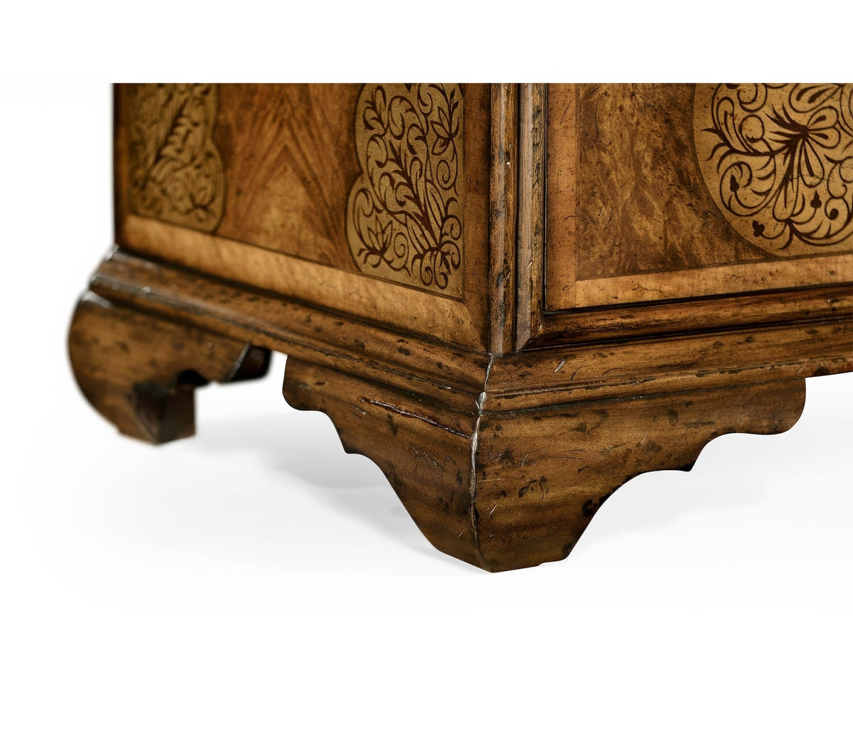 William &amp; Mary Marquetry Cabinet on Chest - English Georgian America