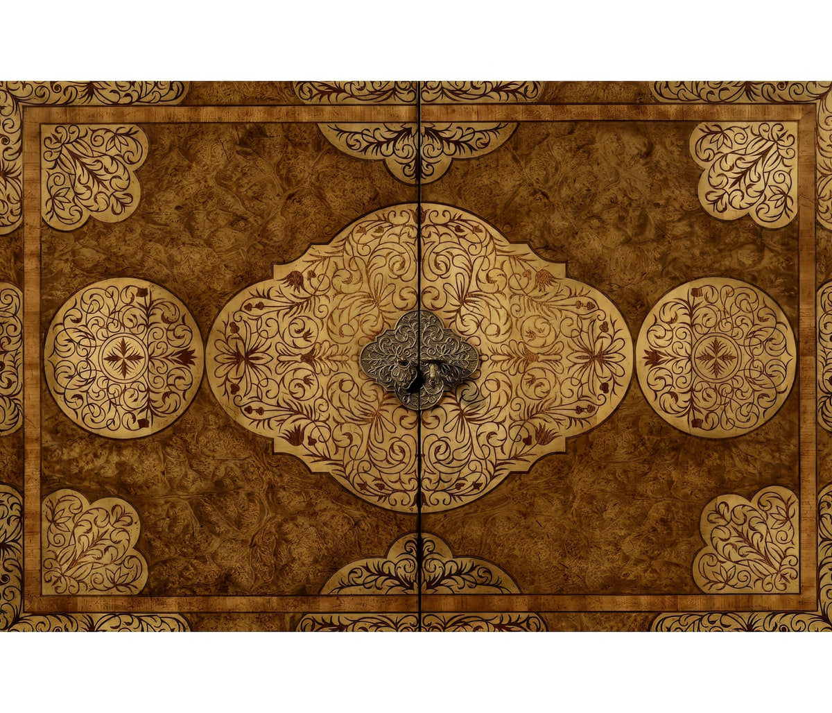 William &amp; Mary Marquetry Cabinet on Chest - English Georgian America