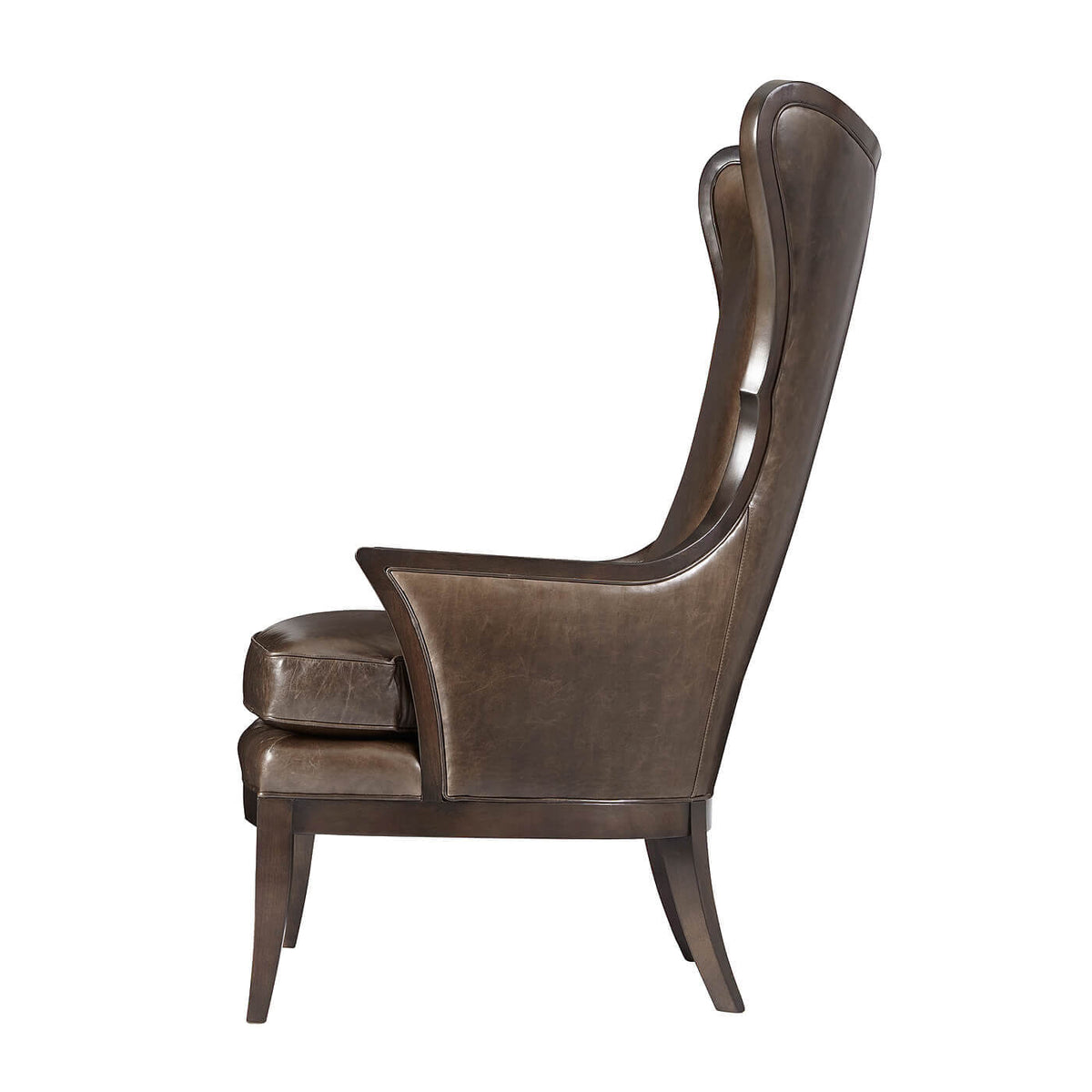 Modern Upholstered Wingback Chair - English Georgian America