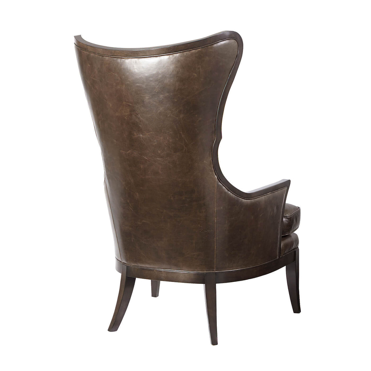 Modern Upholstered Wingback Chair - English Georgian America