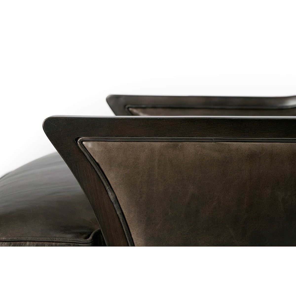 Modern Upholstered Wingback Chair - English Georgian America