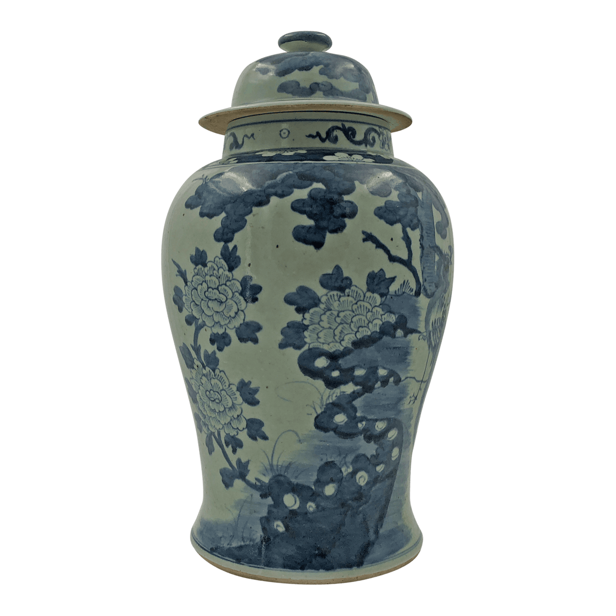 Pair of Large Chinese Pheasant Temple Jars - English Georgian America