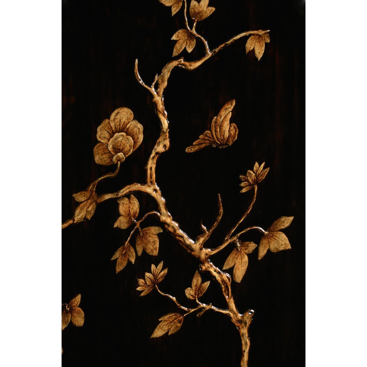 Queen Anne Walnut Secretary with Chinoiserie Decorated Interior - English Georgian America