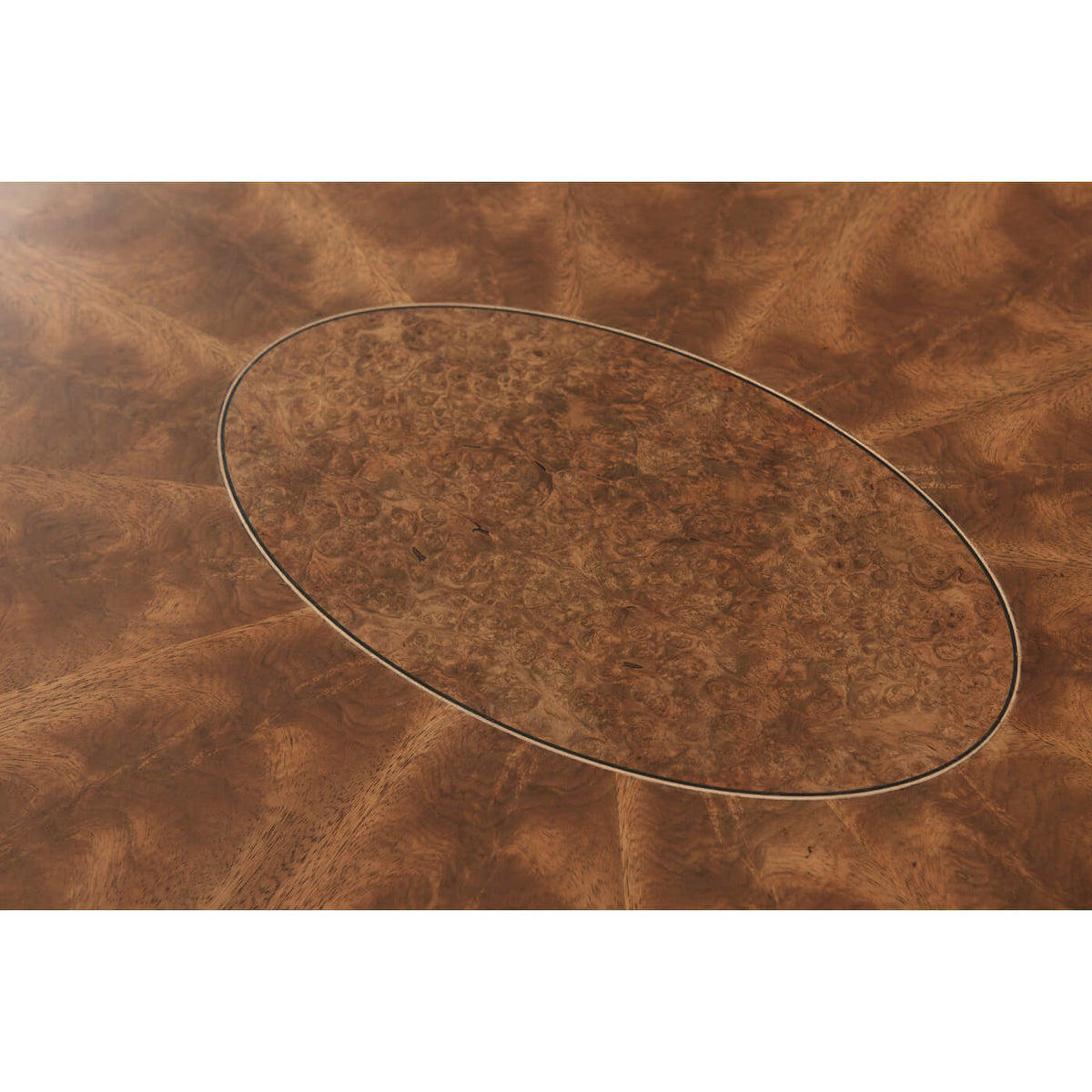 Regency Style Oval Coffee Table - English Georgian America