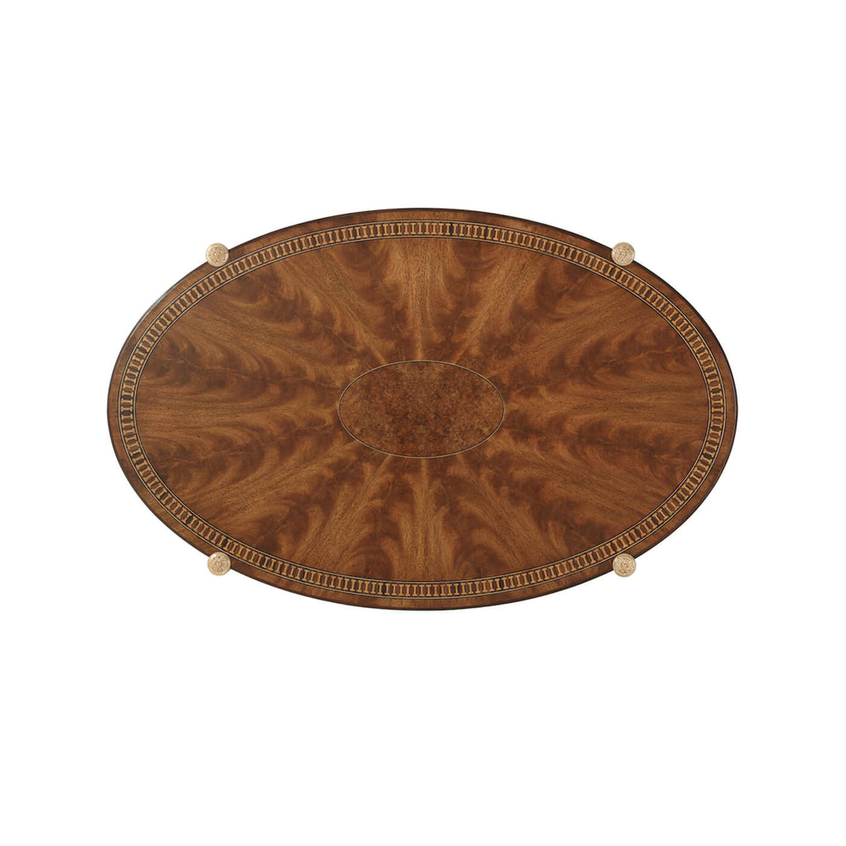Regency Style Oval Coffee Table - English Georgian America