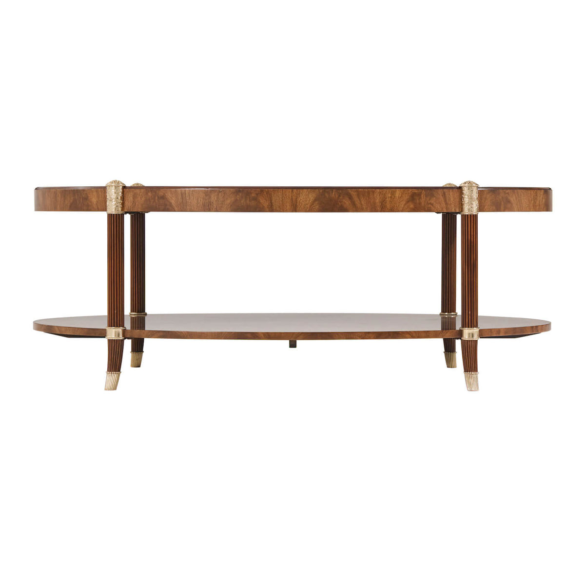 Regency Style Oval Coffee Table - English Georgian America