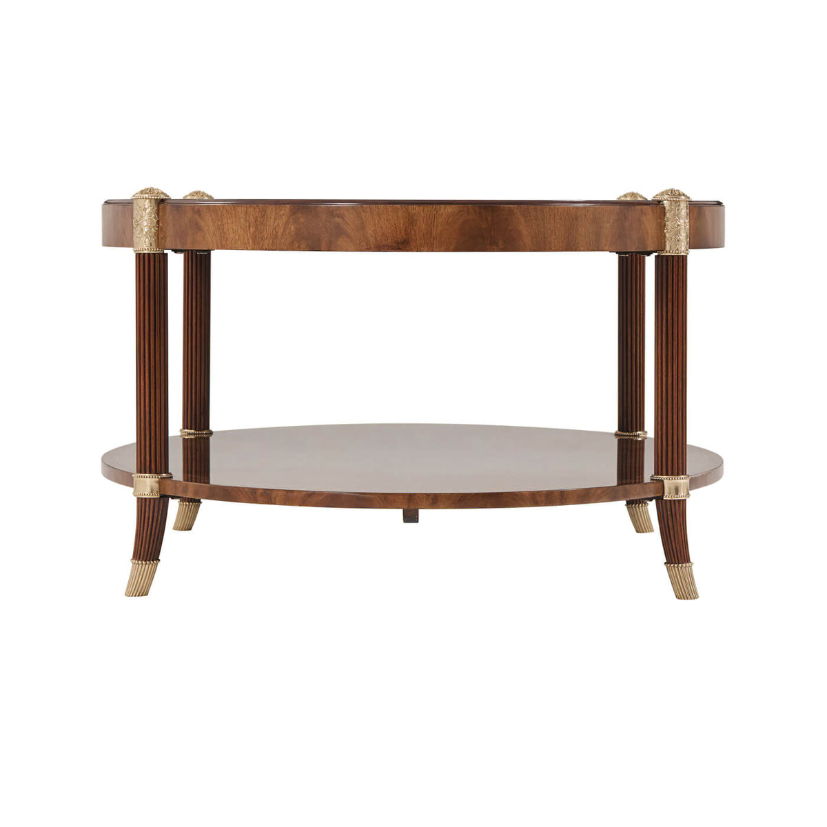 Regency Style Oval Coffee Table - English Georgian America