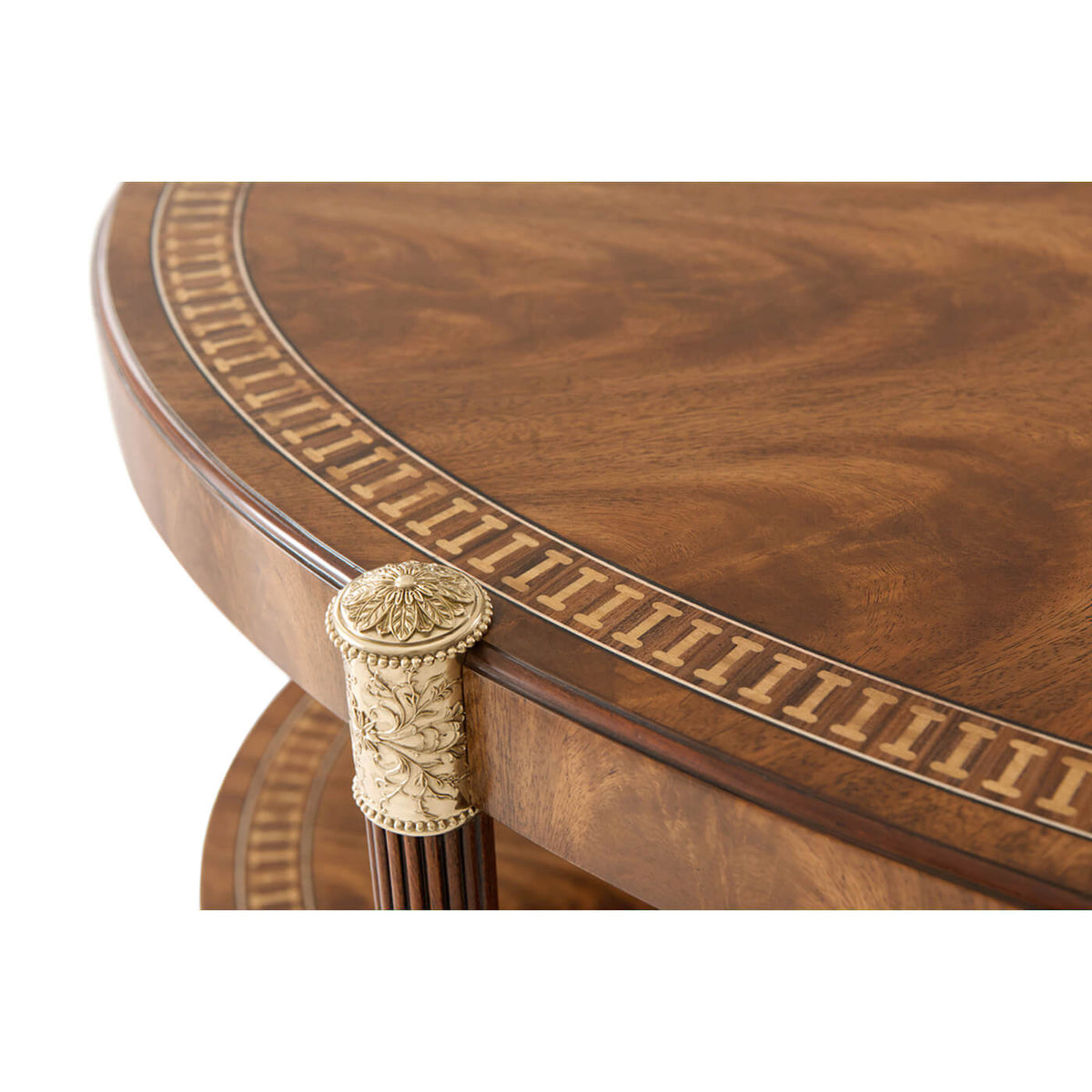 Regency Style Oval Coffee Table - English Georgian America